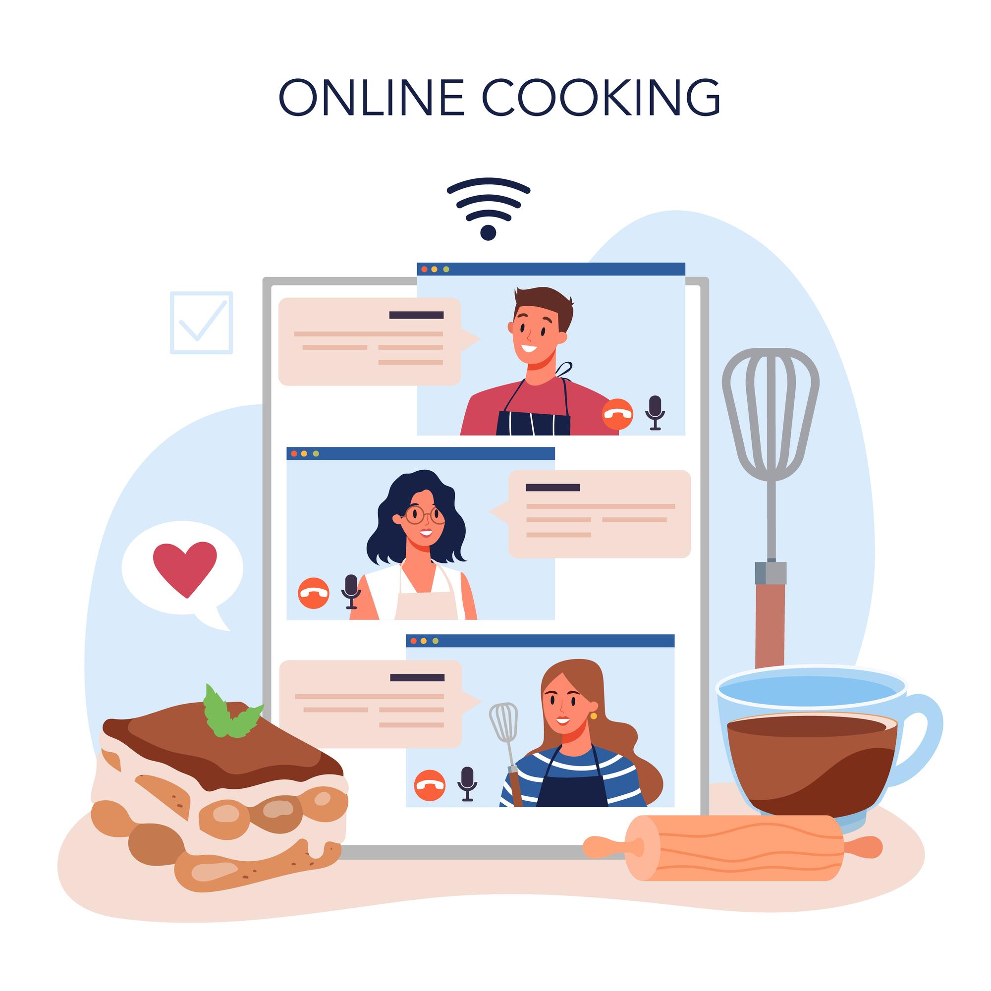 Konsultacja kucharska online z notatkami
